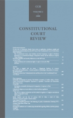 Constitutional Court Review 2008 - 1